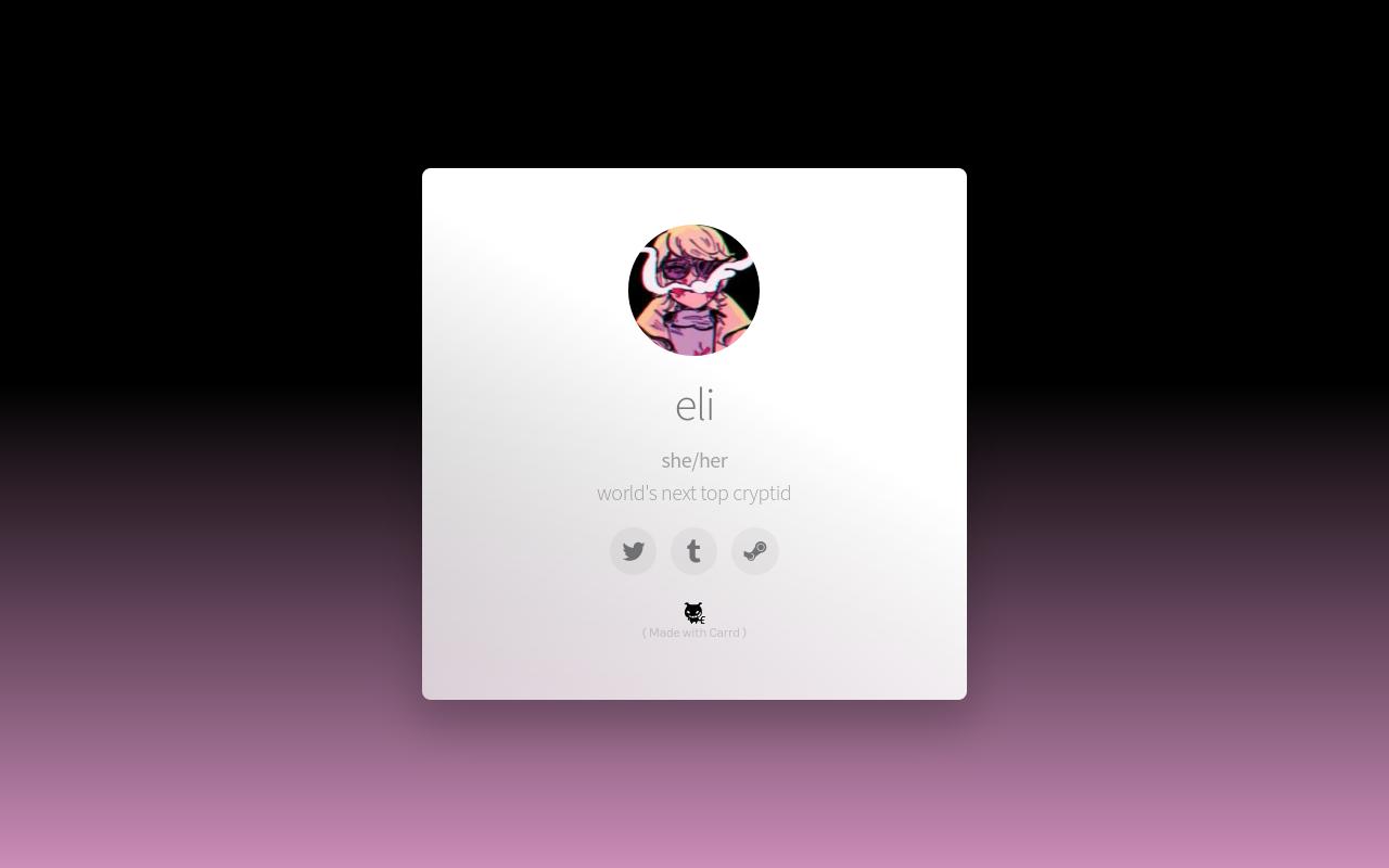 Carrd profile picture for @exhausted